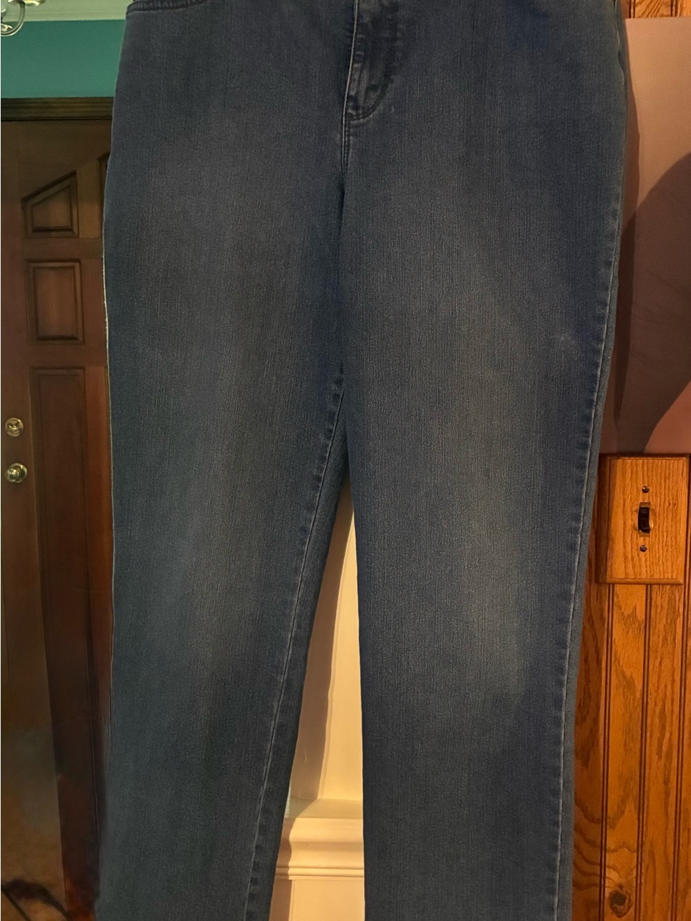 Gloria Vanderbilt Straight-Leg Dark Blue Jeans